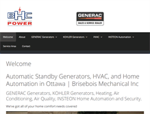 Tablet Screenshot of bhcpower.com